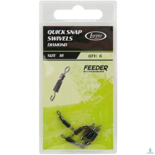 Lorpio Quick Snap Swivel gyorskapcsos forgó 6db/cs