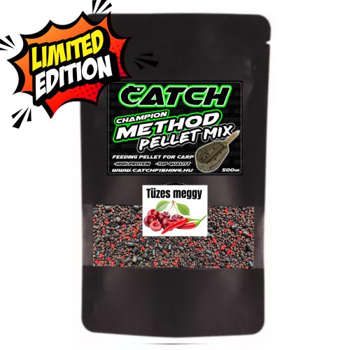   CATCH Champion Method Pellet Mix 500gr  Tüzes meggy