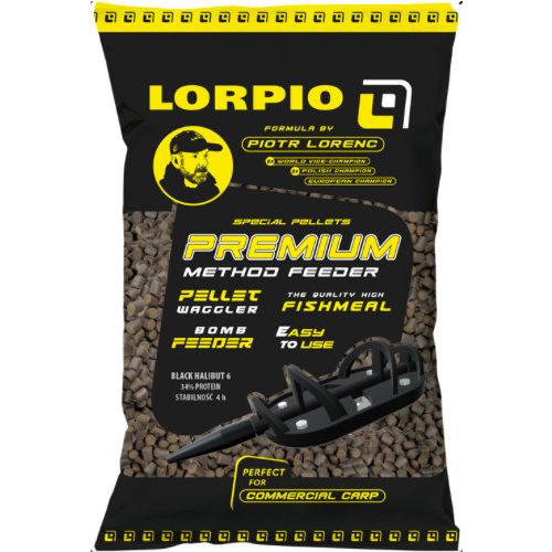 Lorpio Black Halibut Pellet 4,5 mm 700gr 